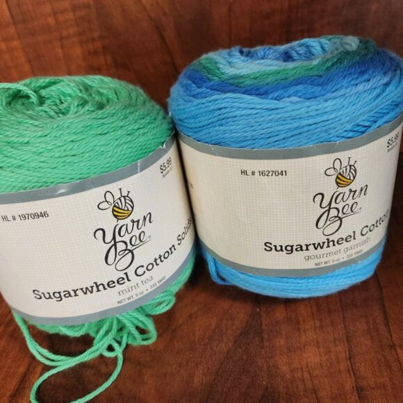 Sugarwheel Cotton Discontinued Colors New Gourmet Garnish And Mint Tea - Picture 1 of 2